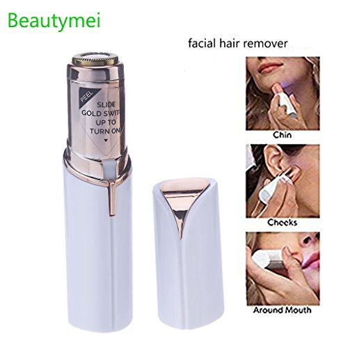 Mini Women’s Facial Painless Hair Remover Women Hair Removal Skin Soft Electric Lipstick Shape Light Hair Removal Tool