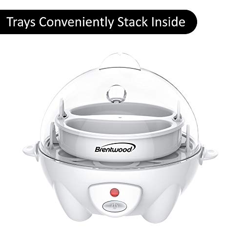 Brentwood Ts-1045W Electric 7 Egg Cooker With Auto Shut Off, White, One Size #TOP5