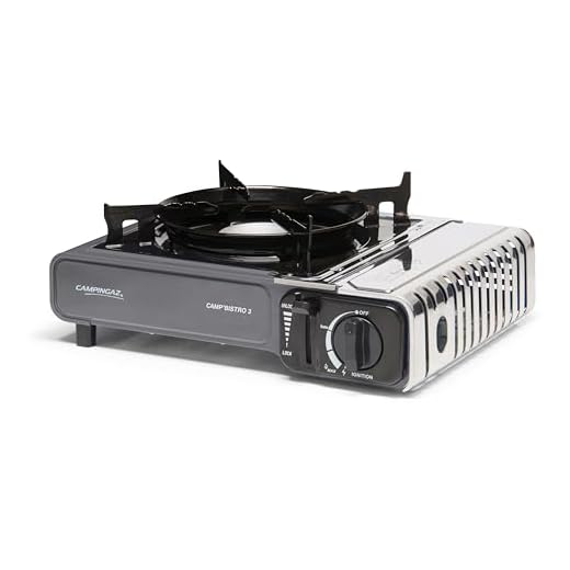 Campingaz , Camp Bistro 3 Hornillo De Gas Individual Potencia 2200 W Unisex Adulto, Negro, Talla Única