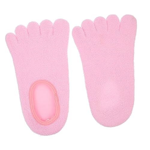 NIYANGLE 1 Par Calcetines de Gel Hidratantes para Pies de Calcetines Spa de Cuidado con Aceite Esencial Reutilizables y Económicos para Hidratación y Reparación de Agrietada