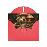 Fabriquée à partir de papier nacré haut de gamme, cette carte de vœux Red YYHWHJDE Path To Mushroom House respire l'élégance et le charme, avec un effet perle double face qui scintille sous la lumière, créant un éclat éblouissant.