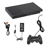 Sony PlayStation 2 Slim Console (Black) (Renewed)