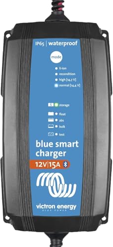 Victron Energy Blue Smart IP65 12-Volt 15 amp 230V Chargeur de Batterie, Bluetooth (CEE 7/16)