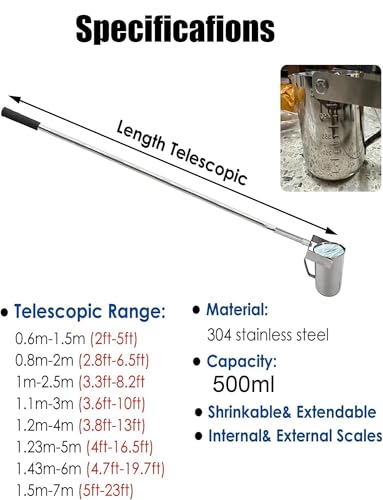 Gobelet pendulaire extensible de 123 à 500 cm pour prélèvement d'eau sûr - 4