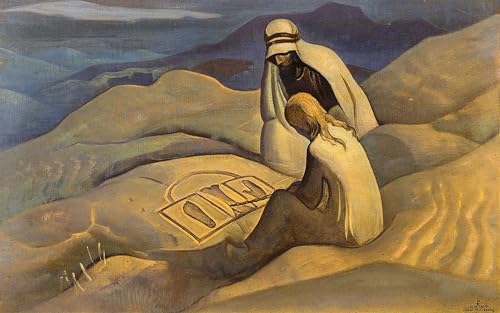 Pintura murales lienzo vintage para vestir paredes vacías con arte místico de 60x90cm