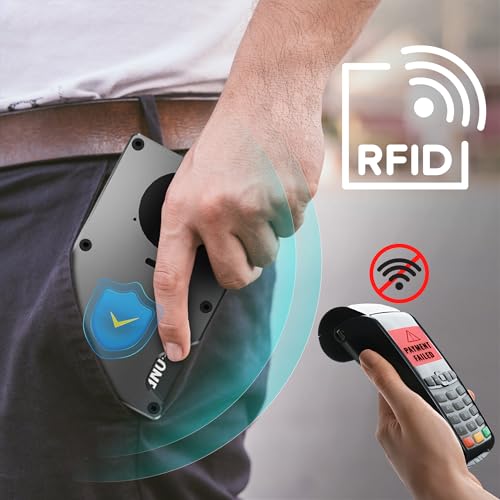 Air Wallet, Minimalist Air Wallet for Men with Built-in Chip, Ridge Wallets for Men, RFID Blocking Credit Card Holder,Slim Wallet For Men, Works with Find My IOS ONLY,Gift for Husband Boyfriend4