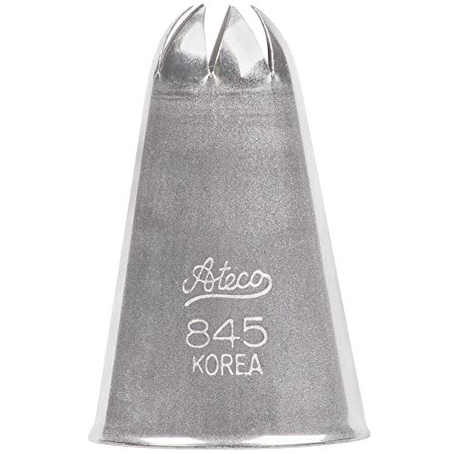 Ateco # 845 - Closed Star Pastry Tip .44'' Opening Diameter- Stainless Steel by Ateco