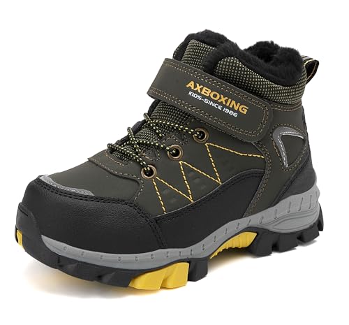 TARELO Bambini Scarpe da Trekking Ragazzi Inverno Caldo Neve Stivali