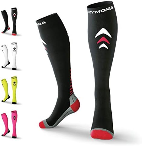 Rymora Compression Socks for Men and Women (Cushioned, Graduated Compression, Seamless)