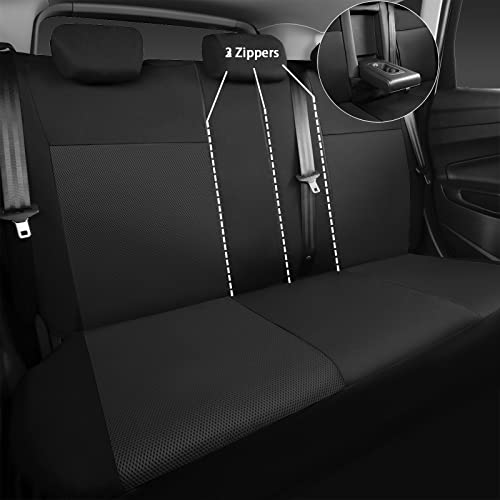 image for CAR PASS Seat Cover Full Sets, 3D Air Mesh Car Seat Cover with 5mm Com