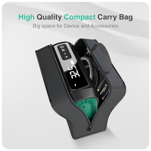 Image of Onelap Quikflate Plus - Wired + Wireless (Real 7800 mAh Battery) SuperFast Digital Tyre Inflator with inbuilt Pressure Gauge for Cars, SUV, Bikes, Cycle, Balls, Balloons