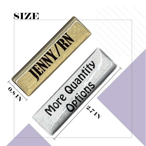 Image of Personalized Epoxy Name Tags with Logo - Custom Full Color 3D Domed Badges, Magnetic Backing, Premium Resin ID Labels for Nurse, Doctor & Business