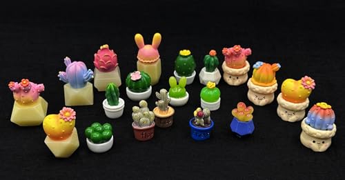 Geiomoo Mini Resin, Miniature Garden Set for Landscape Home Crafts DIY Decors (20 Pcs)