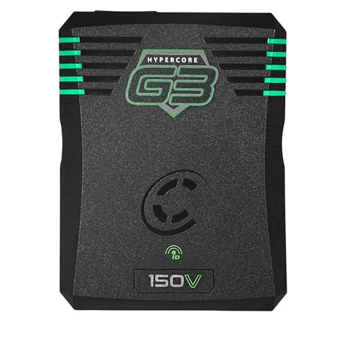 Image of Core HyperCore G3 150 V-Mount Smart Battery Pack - 158Wh, 20A Draw, USB-C PD Input /Output, 145W /45W Power Ports, Compact & Lightweight - Ideal for High-Power Video Equipment (V-Mount)