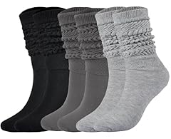 3 Pairs, Black+grey+dark Grey