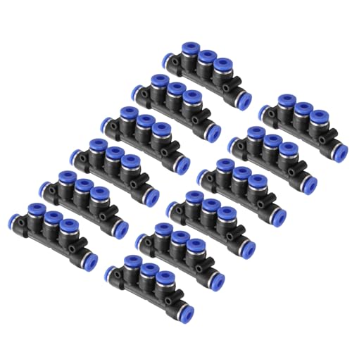 Accesorios de tubo y unión de colector de 5 vías para sistemas neumáticos de 4mm 2