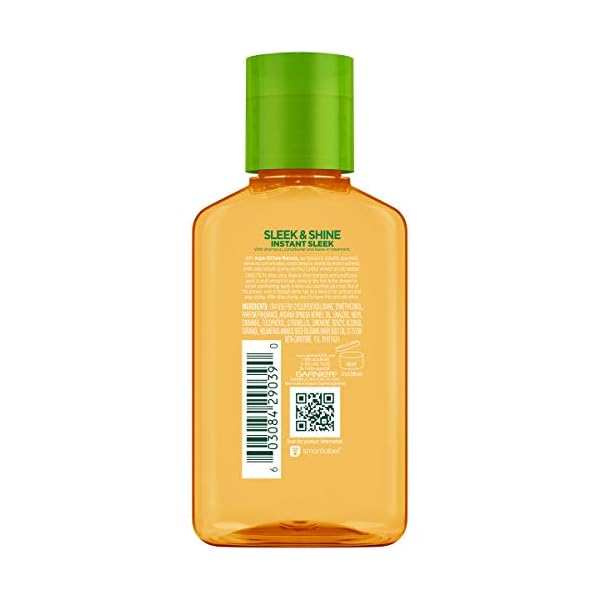 Garnier-Fructis-Sleek-and-Shine-Moroccan-Sleek-Oil-Treatment-Frizzy-Dry-Hair-375-Fl-Oz Garnier Fructis Sleek & Shine Moroccan Sleek Smoothing Oil for Frizzy, Dry Hair, Argan Oil, 3.75 Fl Oz, 1 Count (Packaging May Vary)