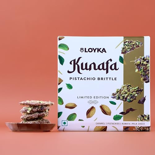 Image of Loyka Kunafa Pistachio Brittle (4 pcs) Premium brittle with Caramel, Pistachio & Kunafa Crunch