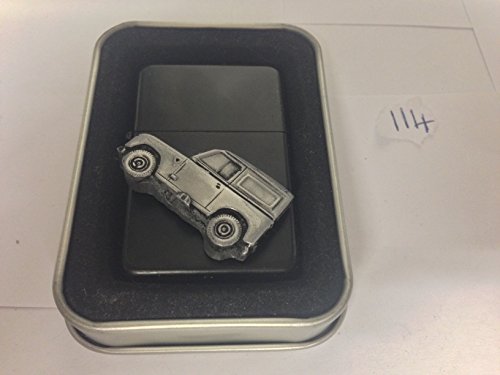 Briquet à essence 4X4 Series 3 noir relief 3D un cadeau parfait pour homme