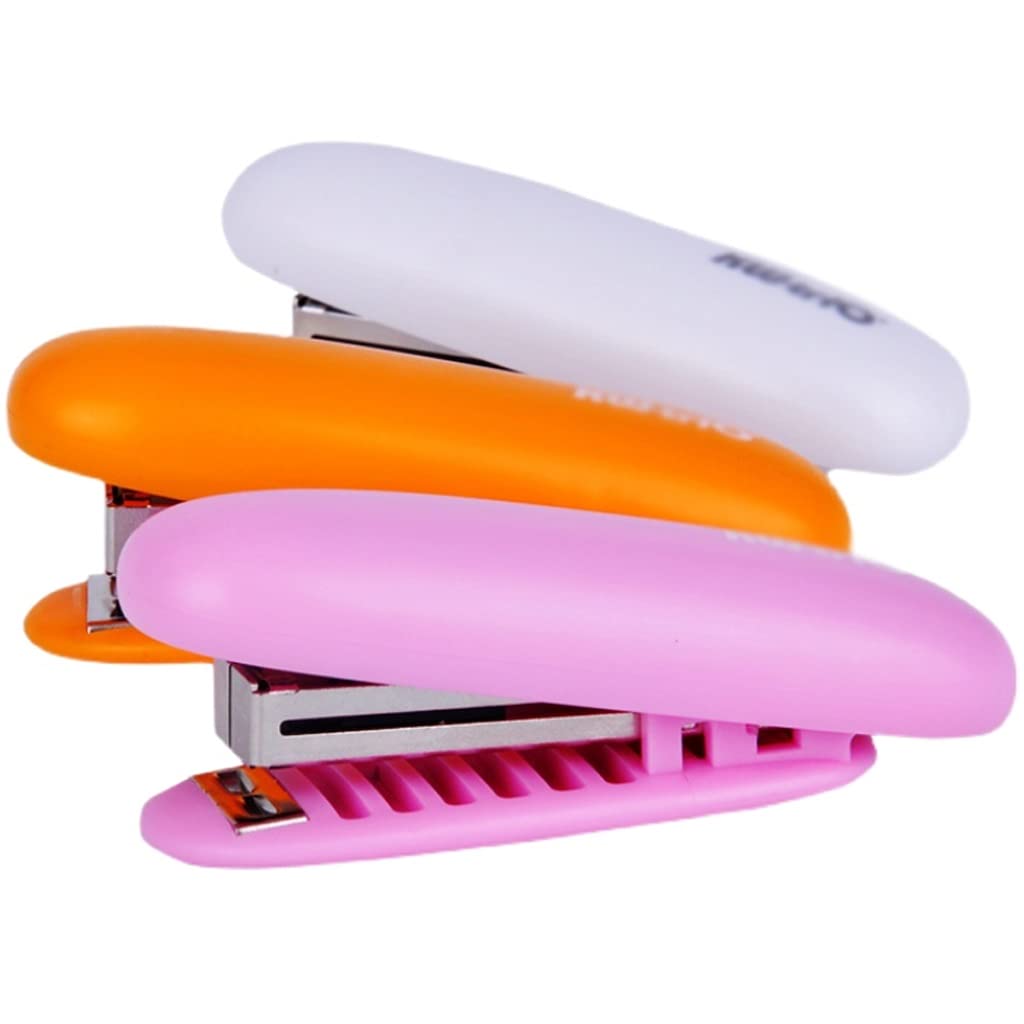 AgrafeuseAgrafeuse, mini agrafeuse, agrafeuses de bureau, 3 pièces de bureau mini, les bureaux ont une capacité de 20 feuilles, agrafeuses ergonomiques for agrafeuses de bureau (couleur : une couleur)