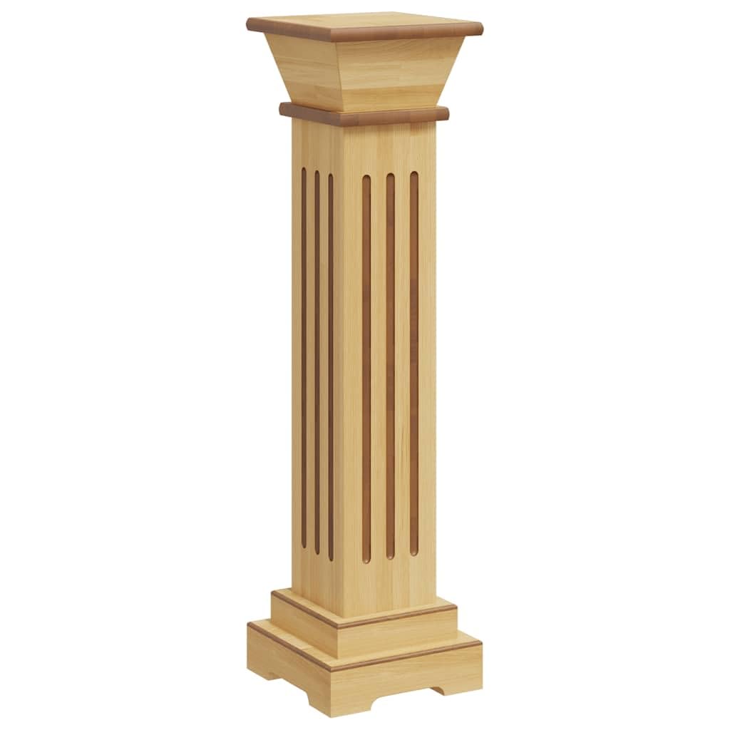 vidaXL Classic Square Pillar Plant Stand Living Room Wedding Venue Plant Pot Rack Outdoor Gardening Lawn Flower Display Shelf Light Wood MDF