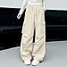 Teen Girls Cargo Pants Baggy Fashion Y2k Streetwear High Waisted Wide Leg Sweatpant Casual Lightweight Girls Trousers Pantalones Deportivos para Niñas Pantalones Cargo para Mujer