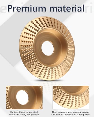 Alffun ALFFUN-104 2 Pcs 4 Inch Wood Carving Disc Set For Angle Grinder thumb #3