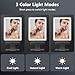 Heated Shower Mirror Fogless for Shaving, 3 Colors Stepless Dimmable Lights Fogless Mirror for Shower, Rechargeable Anti Fog Shaving Mirror for Shower with Razor Holder for Men, Light Memory Function