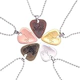 collar de pua de guitarra personalizada 5.Ligero y portátil de usar. YoBuyBuy Collar de púa de Guitarra Colgantes de aleación de Zinc Collares Diseño Creativo para joyería de Guitarra eléctrica Color Aleatorio