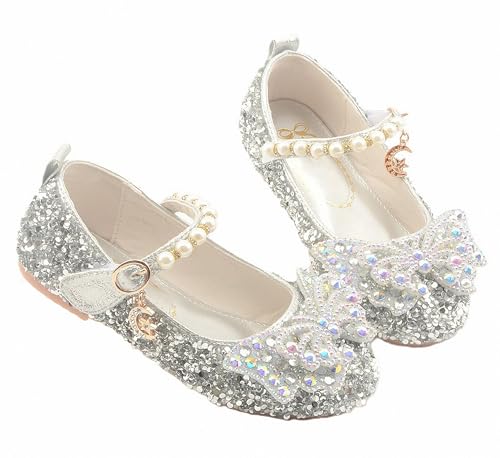 Ballerines plates filles antidérapantes pour fêtes d'école et mariages