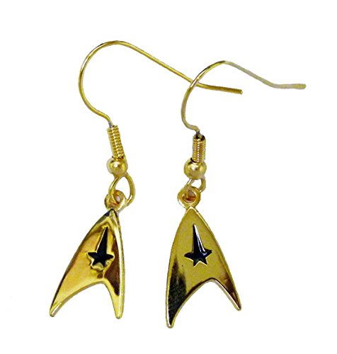 Star Trek Original Series Command Logo Goldtone French Wire Earrings2