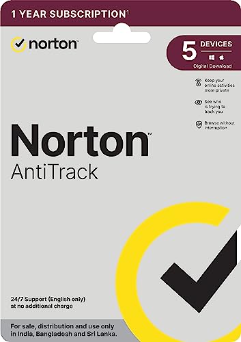 Image of Norton AntiTrack | 5 Devices 1 Year | Windows, Mac & iOS | Anti-finger Printing, Tracker & Cookie Blocker