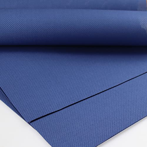 Image of KCS 4 pc of 12 inch x 18 inch 14CT Counted Cotton Aida Cloth Cross Stitch Fabric (Jeans Blue)