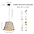 TimberAura Pendant Light with Felt Lampshade, Modern Hanging Lamp Fixture, DIY Acoustic Pendant Light Chandeliers for Kitchen Island, Living Room, Dining Room, Bedroom, Office (D15.7"x11")