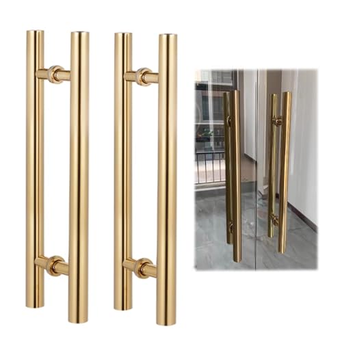 KHLMSRXJ Paquetes de manijas y Tiradores de Puerta, manijas de Puerta corrediza de Granero de 24, 31, 39, 47, 59 y 71 Pulgadas, manija de Puerta de Vidrio Frontal Comercial de Acero inoxida