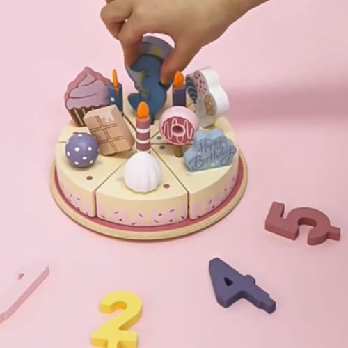 Image of Kitchen Toy Set with Kitchen Playset -Interactive Role Play Toys for Girls and Boys (Birthday Cake)