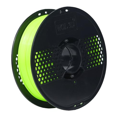 Image of WOL3D 1kg 2026 PLA PRO+ 3D Printing Filament - Improved Formula for Enhanced Strength (Fluorocent Green), Eco-Friendly, Compatible with Most FDM 3D Printers, Made in India.
