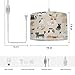 EFTOWEL Plug in Pendant Light Color Cute Colorful Kittens Baby Boho Hanging Lamp with Plug in Cord 16.4 ft Dimmable Switch Fabric Shade Hanging Light for Living Room Kitchen Island Nursery Bedroom