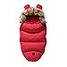 Sacchi Termici Passeggini Universale Inverno Caldo Impermeabile Bébé Sacco a Pelo Adatto per Passeggini, Carrozzine, Seggiolini Auto, Culla (Rosso)