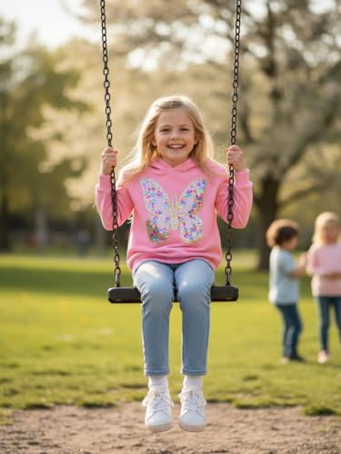 Image of WELAKEN Sweatshirts for Girls Toddler & Kids II Little Girl's Pullover Tops Sweaters & Hoodies