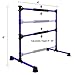 Wesky Updated Double Ballet Barre Portable 4FT Adjustable Ballet Barre Fitness Stretching Dancing Bar for Home Studio Adult and Kids (Purple Update)