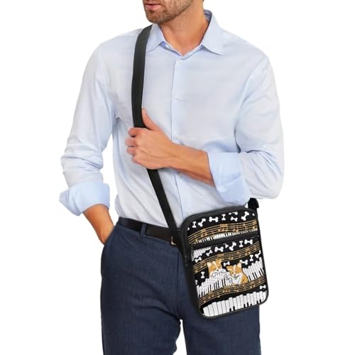 Suobstales Shoulder Bag Messenger Handbag for Women Men Crossbody Bag Purse with Adjustable Strap for Business Office School3