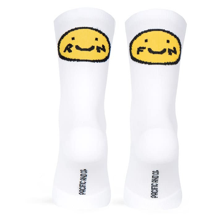 Chaussette de course Smile Run en tricot blanc doux et confortable taille 37-41