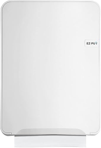 EZbrnd 3300-EZ - Dispensador de toallas de papel multiplegable para montaje en pared para cocina, baño, oficina, caravana, Airbnb, color blanco