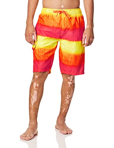 Image of Kanu Surf Men's Big Viper Extended Size Stripe Swim Trunk