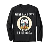 Cute Kawaii Penguin What Can i Say I Like Boba Tea