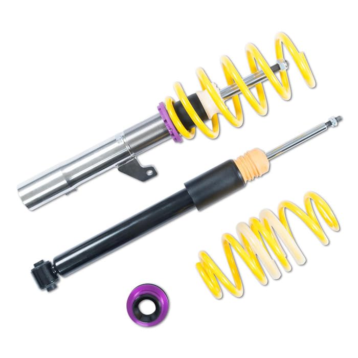 KW zawieszenie gwintowane Inox wariant 2 Golf I Cabrio (155) rok produkcji: 01/79-04/93 / moc w kW: 51-82 / obniżenie zawieszenia w mm (VA/HA): 45-75/45-75 / maks. dopuszczalne obciążenie osi w kg (VA/HA): -785/-640