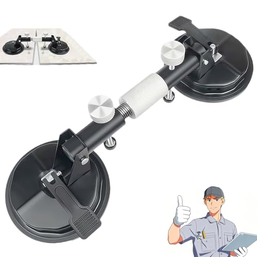 Countertop Alignment Clamps,adjustable Seam Setter Worktop Suction Cup Glass Suckers Lifter Clamps,Adjustable Granite Seam Setter,duals Suctions Pads To Lift Glass, Tiles, Slabs-A