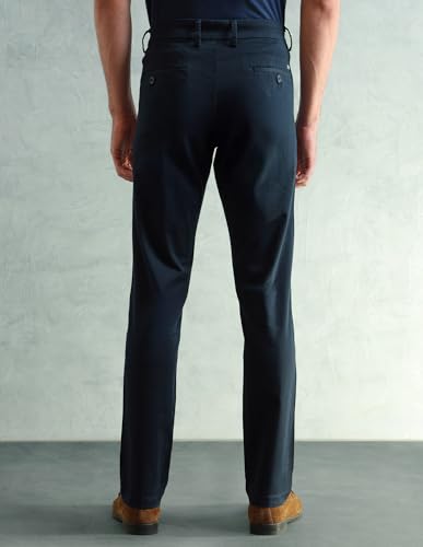 Image of Arrow Sport Men Slim fit Cotton SolidMid Rise waistTrousers