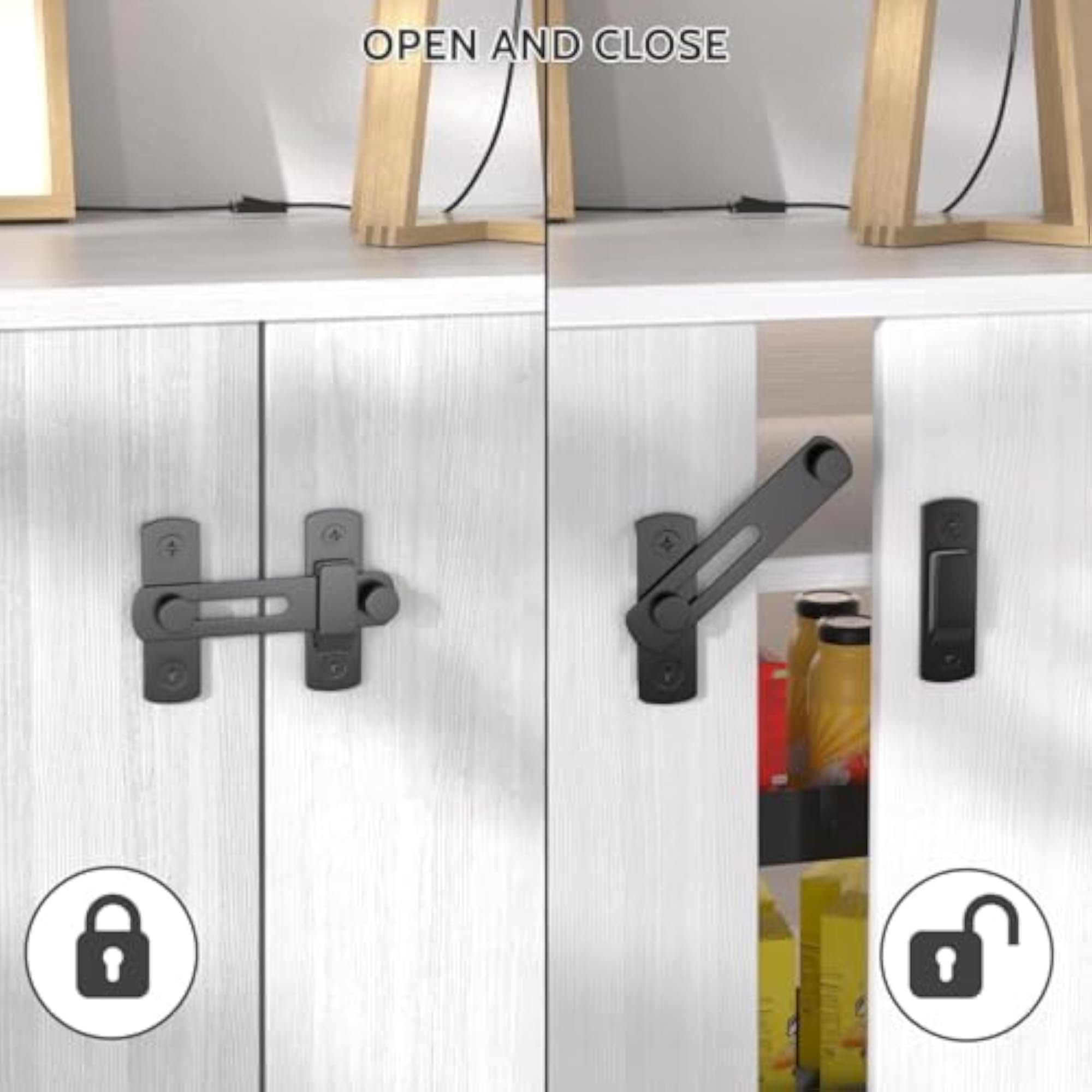 Stainless Steel Flip Latch Door Lock for Safety Gates
